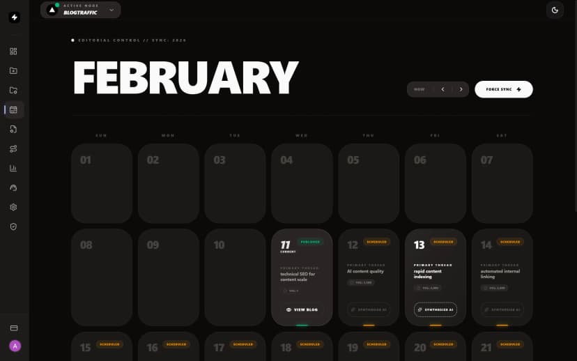 Content Calendar & Scheduling - content calendar, editorial calendar, article scheduling